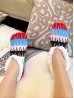 Abstract Patterned Indoors Anti-Slippery  Winter Slipper Socks (12 Pairs)